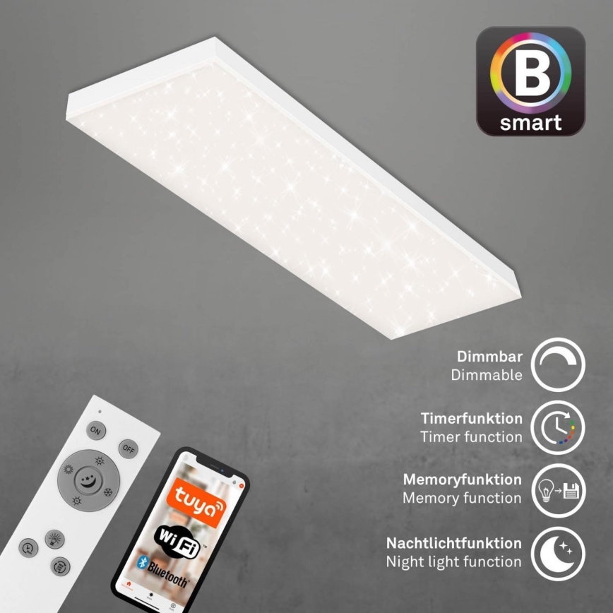 Brilo - LED Stmievateľný prisadený panel FRAMELESS LED/28W/230V 3000-6500K Wi-Fi Tuya + diaľkové ovládanie