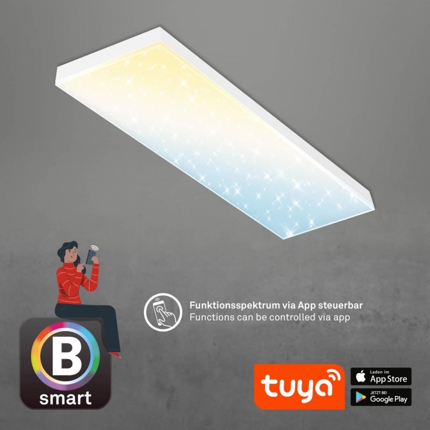 Brilo - LED Stmievateľný prisadený panel FRAMELESS LED/28W/230V 3000-6500K Wi-Fi Tuya + diaľkové ovládanie