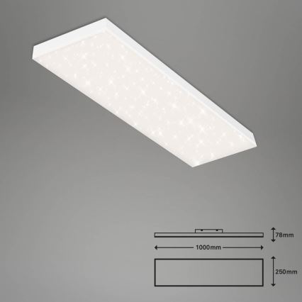 Brilo - LED Stmievateľný prisadený panel FRAMELESS LED/28W/230V 3000-6500K Wi-Fi Tuya + diaľkové ovládanie