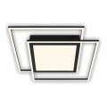 Brilo - LED stropné svietidlo 2xLED/16W/230V + LED/19W 51,5x51,5 cm 3000K čierna