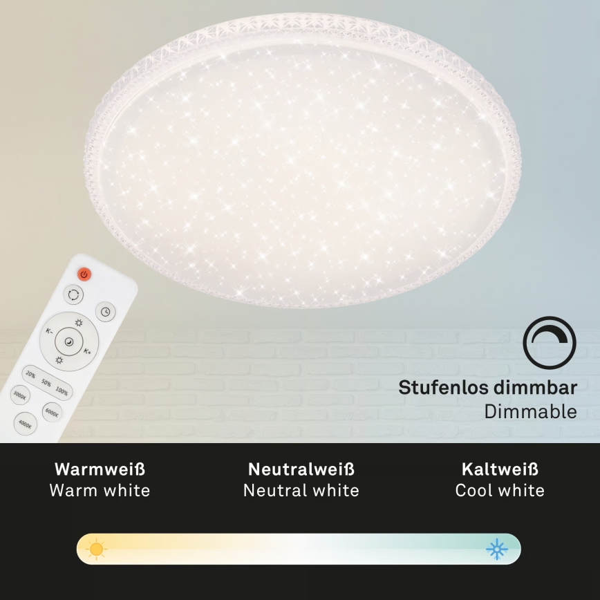 Brilo - LED stropné svietidlo LED/48W/230V pr. 60 cm