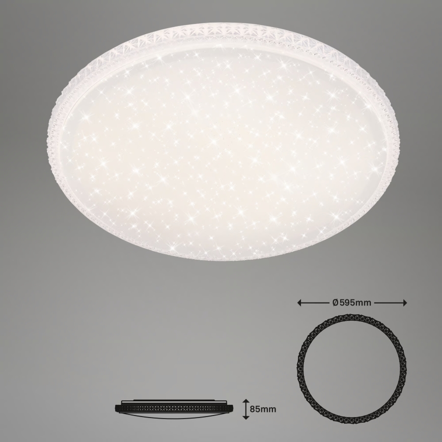 Brilo - LED stropné svietidlo LED/48W/230V pr. 60 cm