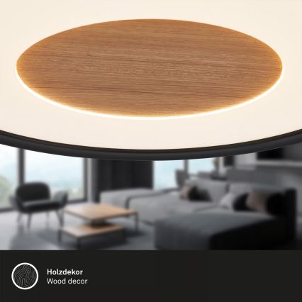 Brilo - LED stropné svietidlo SUFIT WOOD LED/18W/230V 3000K pr. 29 cm