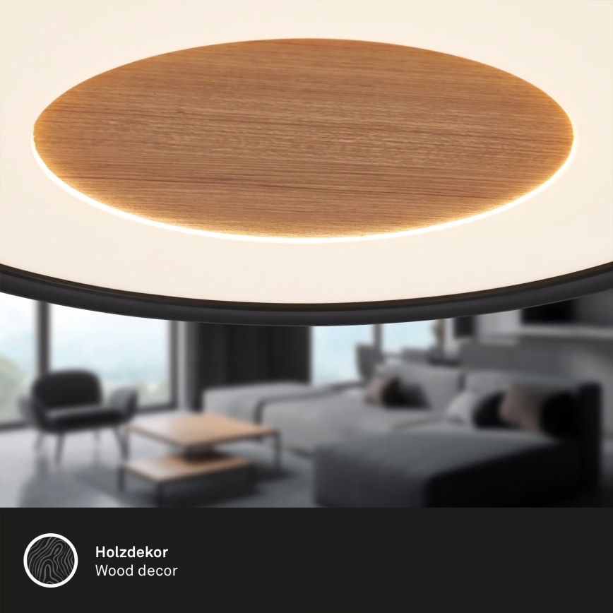 Brilo - LED stropné svietidlo SUFIT WOOD LED/18W/230V 3000K pr. 29 cm