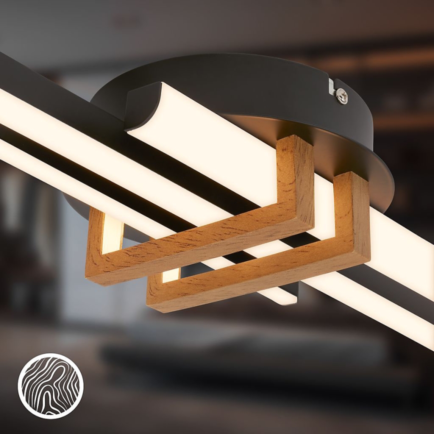 Brilo - LED Stropné svietidlo TINKA LED/21W/230V 3000K čierna