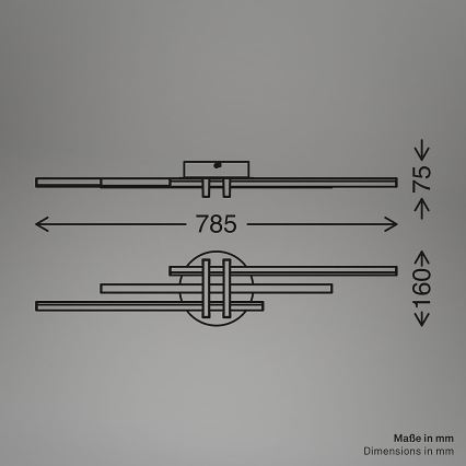 Brilo - LED stropné svietidlo TINKA LED/21W/230V 3000K medené