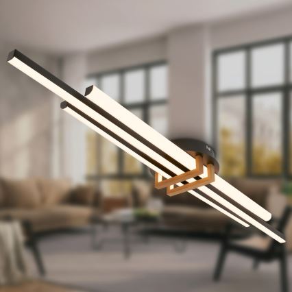 Brilo - LED stropné svietidlo TINKA LED/30W/230V 3000K čierne