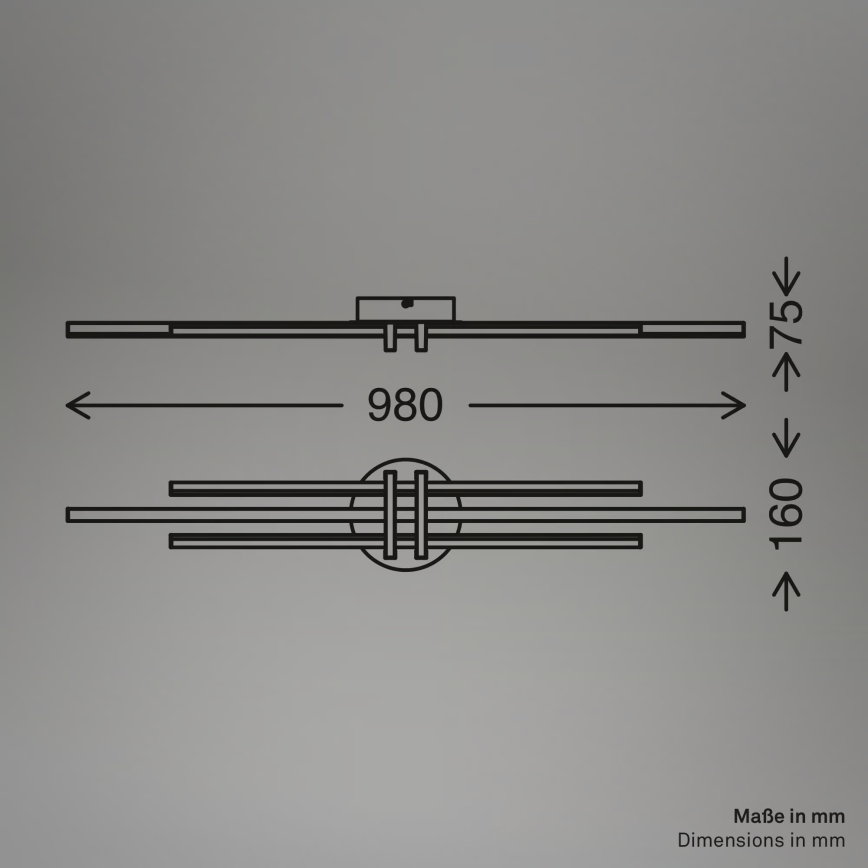 Brilo - LED stropné svietidlo TINKA LED/30W/230V 3000K medené