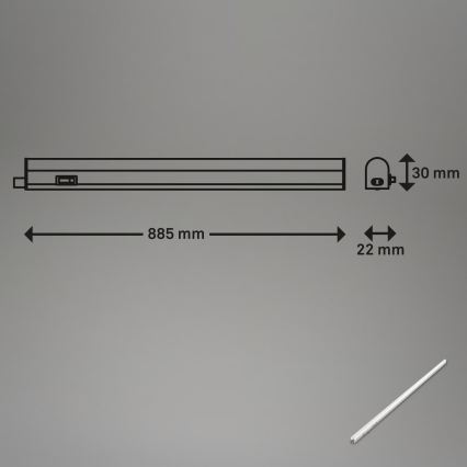 Brilo - LED svietidlo pod kuchynskú linku LED/10W/230V 4000K 87,3 cm
