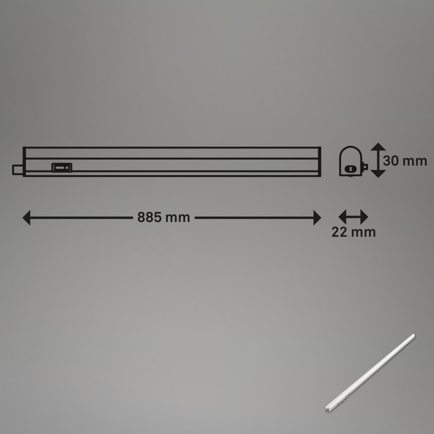 Brilo - LED svietidlo pod kuchynskú linku LED/10W/230V 4000K 87,3 cm