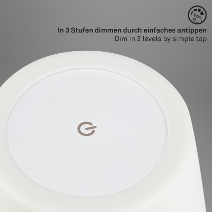Brilo - LED Vonkajšia stmievateľná dobíjacia lampa LED/3W/5V IP44 2000 mAh