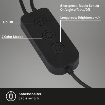 Brilo - SADA 2x LED RGBIC Stmievateľná stolná lampa LED/12W/230V 3000-6500K Wi-Fi Tuya