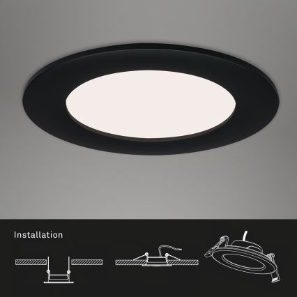 Brilo - SADA 3x LED Kúpeľňové podhľadové svietidlo FLAT LED/7W/230V IP44