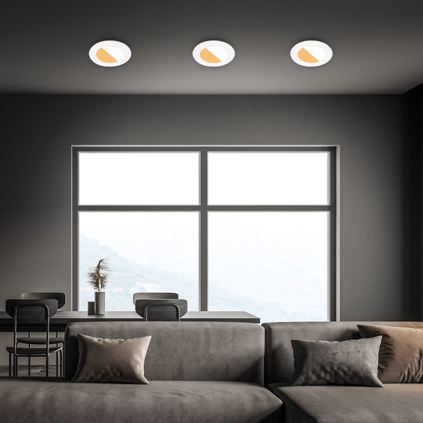 Brilo - SADA 3x LED Kúpeľňové podhľadové svietidlo LED/4W/230V IP44 3000/4000K biela