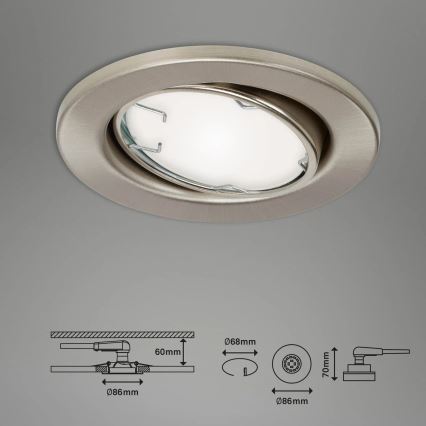 Brilo - SADA 3x LED RGBW Stmievateľné kúpeľňové svietidlo 1xGU10/4,9W/230V 2700-6500K Wi-Fi Tuya IP23 + diaľkové ovládanie