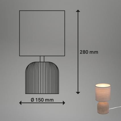 Brilo - Stolná lampa INO 1xE14/10W/230V hnedá