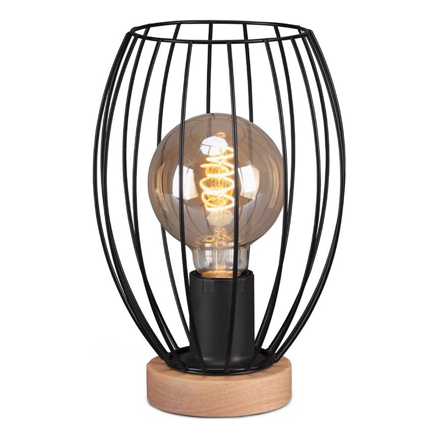 Brilo - Stolná lampa WAKTU 1xE27/25W/230V kaučukovník