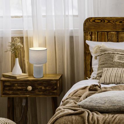 Brilo - Stolová lampa INO 1xE14/10W/230V šedá