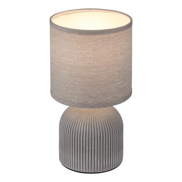 Brilo - Stolová lampa INO 1xE14/10W/230V sivá