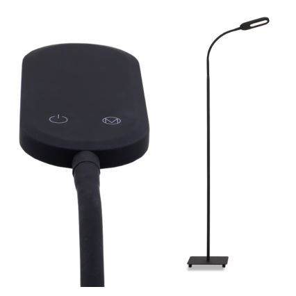 Briloner 1297-015 - LED Stmievateľná flexibilná stojacia lampa LED/6,6W/230V 3000K/4000K/6000K