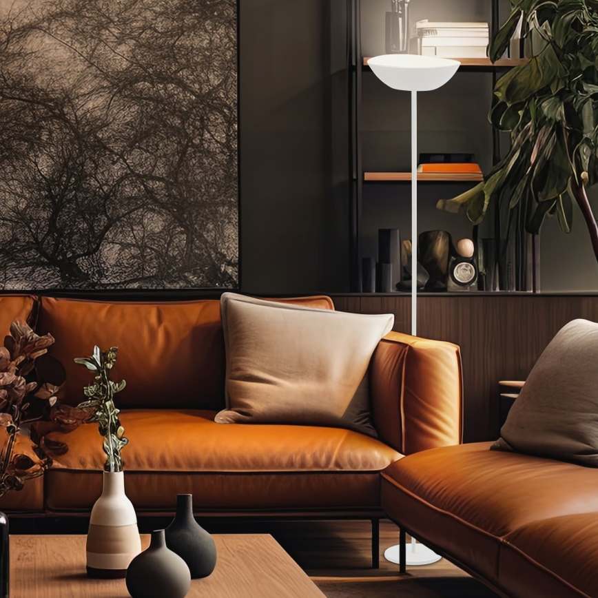 Briloner 1500016 - LED stmievateľná stojacia lampa ESTATE LED/8W/5V 4000 mAh biela