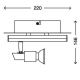 Briloner 2029-028 - LED Bodové svietidlo REN 1xGU10/3W/230V + LED/4W