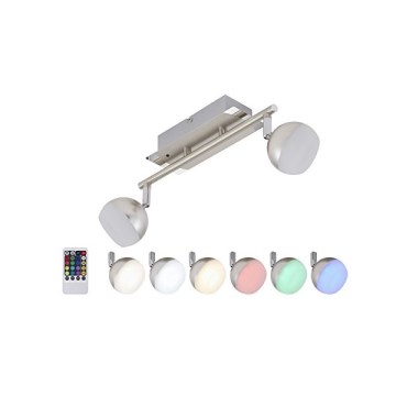 Briloner 2040-022 - LED RGB Stmievateľné bodové svietidlo 2xLED/3,3W/230V + DO