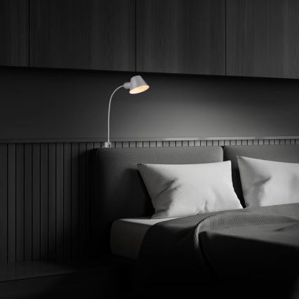 Briloner 2079-014 - Nástenná flexibilná lampa 1xE27/10W/230V strieborná