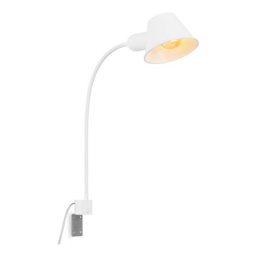 Briloner 2079-016 - Nástenná flexibilná lampa 1xE27/10W/230V biela