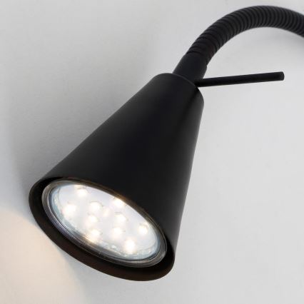 Briloner 2080-015 - LED Nástenná lampa COMFORT LIGHT 1xGU10/5W/230V čierna