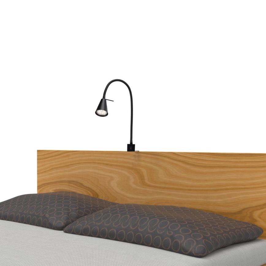 Briloner 2080-015 - LED flexibilná nástenná lampa COMFORT LIGHT 1xGU10/5W/230V čierna