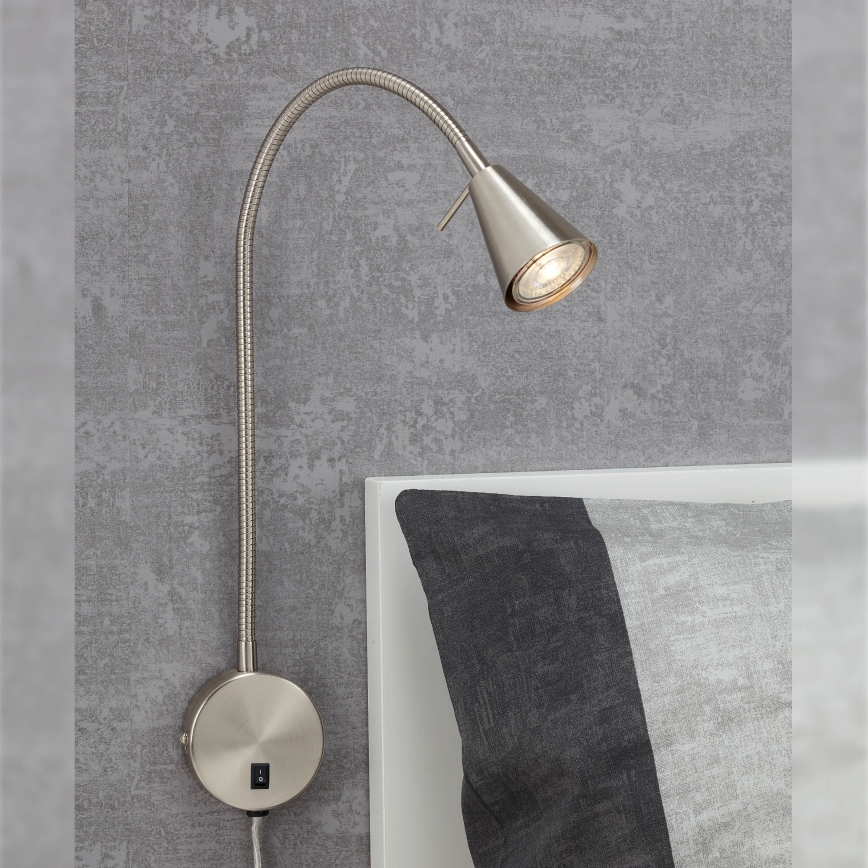 Briloner 2082-012 - LED flexibilné nástenné svietidlo COMFORT LIGHT 1xGU10/5W/230V matný chróm