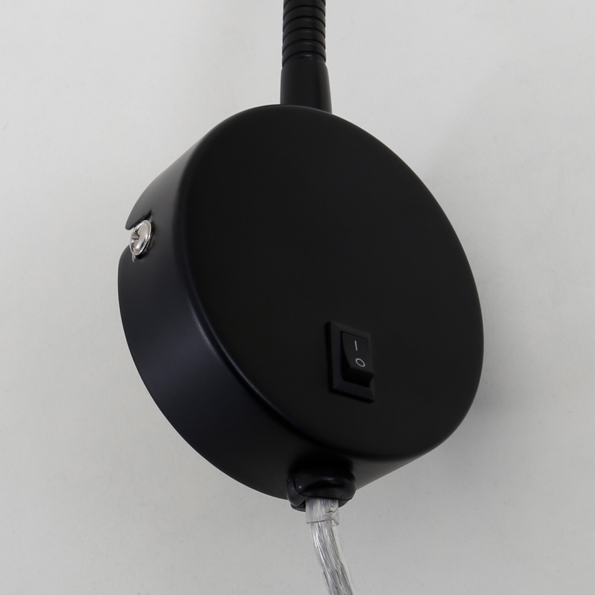 Briloner 2082-015 - LED flexibilná nástenná lampa COMFORT LIGHT 1xGU10/5W/230V čierna