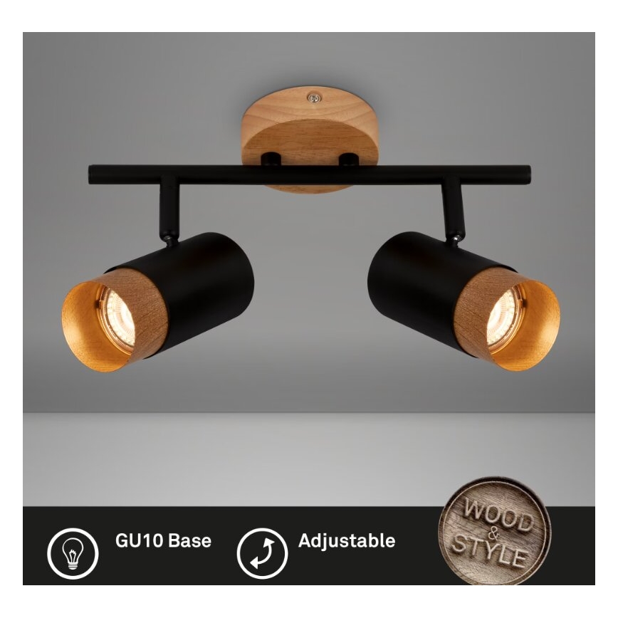 Briloner 2144025 - Bodové svietidlo SPOT 2xGU10/9W/230V