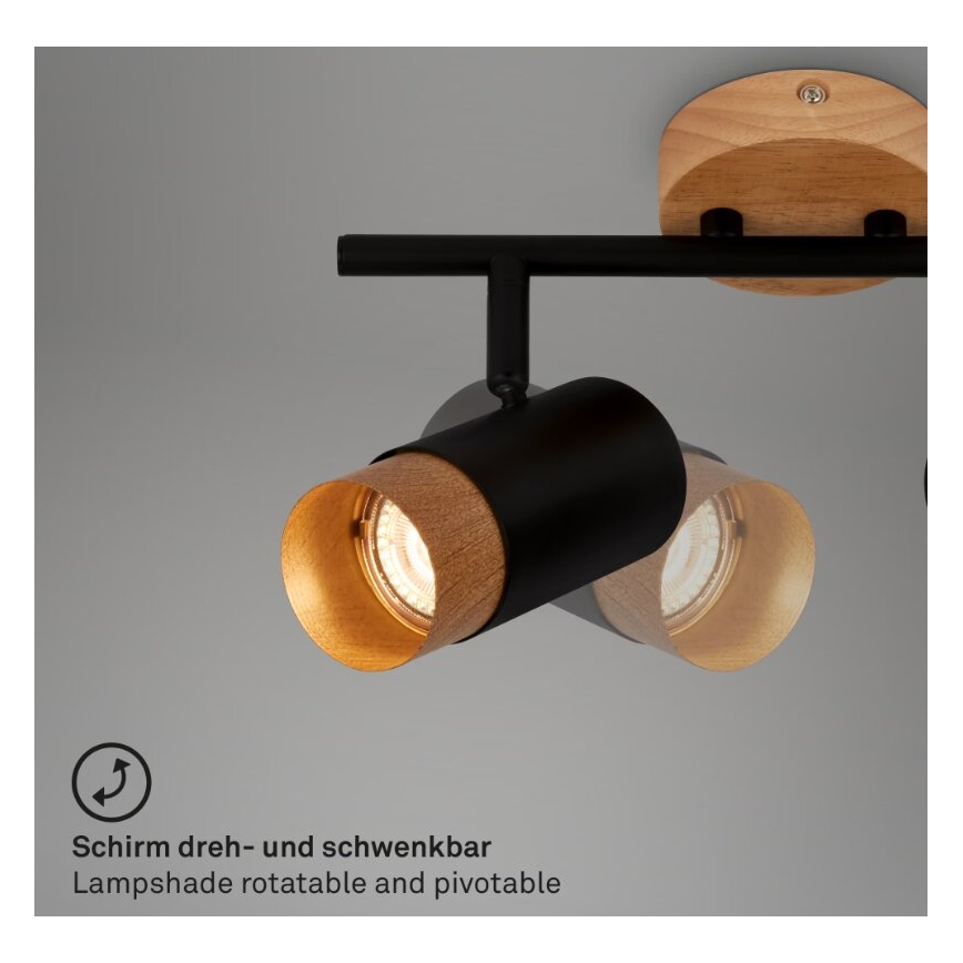 Briloner 2144025 - Bodové svietidlo SPOT 2xGU10/9W/230V