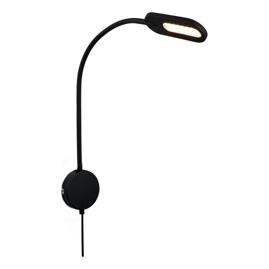 Briloner 2177015 - LED Stmievateľná flexibilná nástenná lampa LED/6W/230V čierna