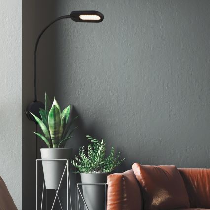 Briloner 2177015 - LED Stmievateľná flexibilná nástenná lampa LED/6W/230V čierna