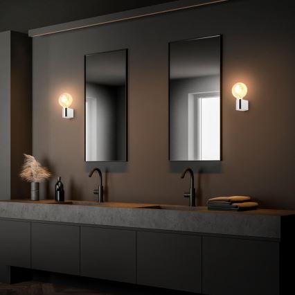 Briloner 2182-018 - Kúpeľňové nástenné svietidlo DONGA 1xE27/10W/230V IP44 lesklý chróm