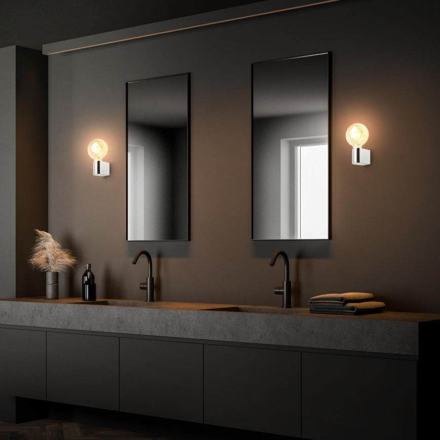 Briloner 2182-018 - Kúpeľňové nástenné svietidlo DONGA 1xE27/10W/230V IP44 lesklý chróm