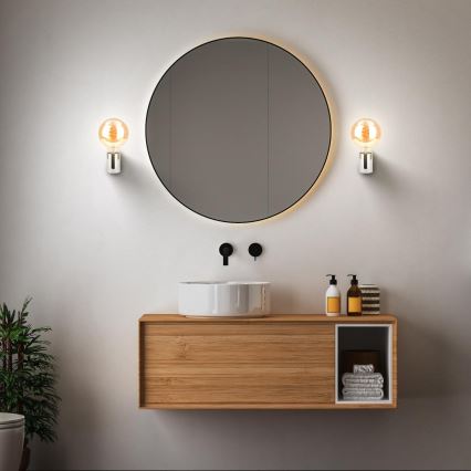 Briloner 2182-018 - Kúpeľňové nástenné svietidlo DONGA 1xE27/10W/230V IP44 lesklý chróm
