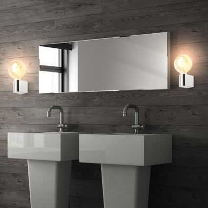 Briloner 2182-018 - Kúpeľňové nástenné svietidlo DONGA 1xE27/10W/230V IP44 lesklý chróm