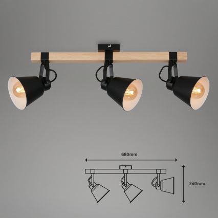 Briloner 2406-035 - Bodové svietidlo SPOT 3xE27/40W/230V