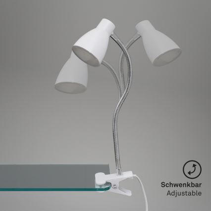 Briloner 2615-016P - LED Lampa s klipom GRIP LED/2,5W/230V biela
