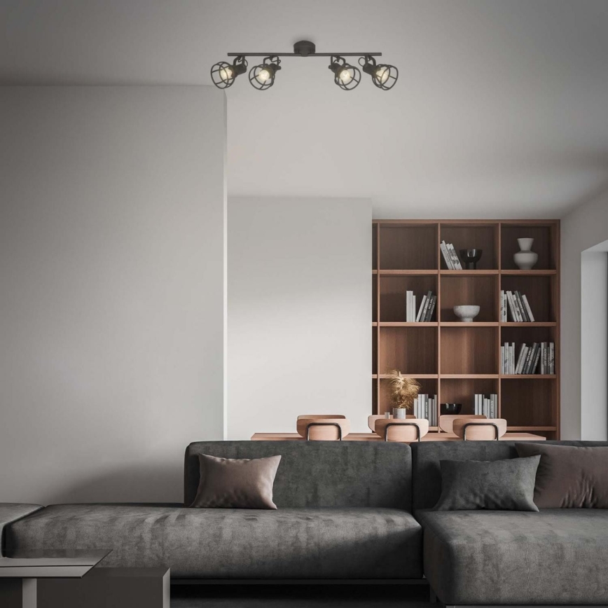 Briloner 2669-045 - Bodové svietidlo RETRO 4xE14/25W/230V