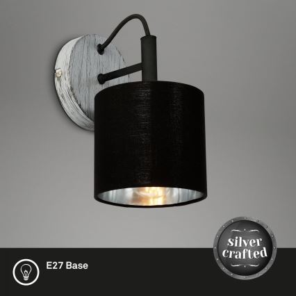 Briloner 2737-014 - Nástenné svietidlo SILVER CRAFTED 1xE14/25W/230V