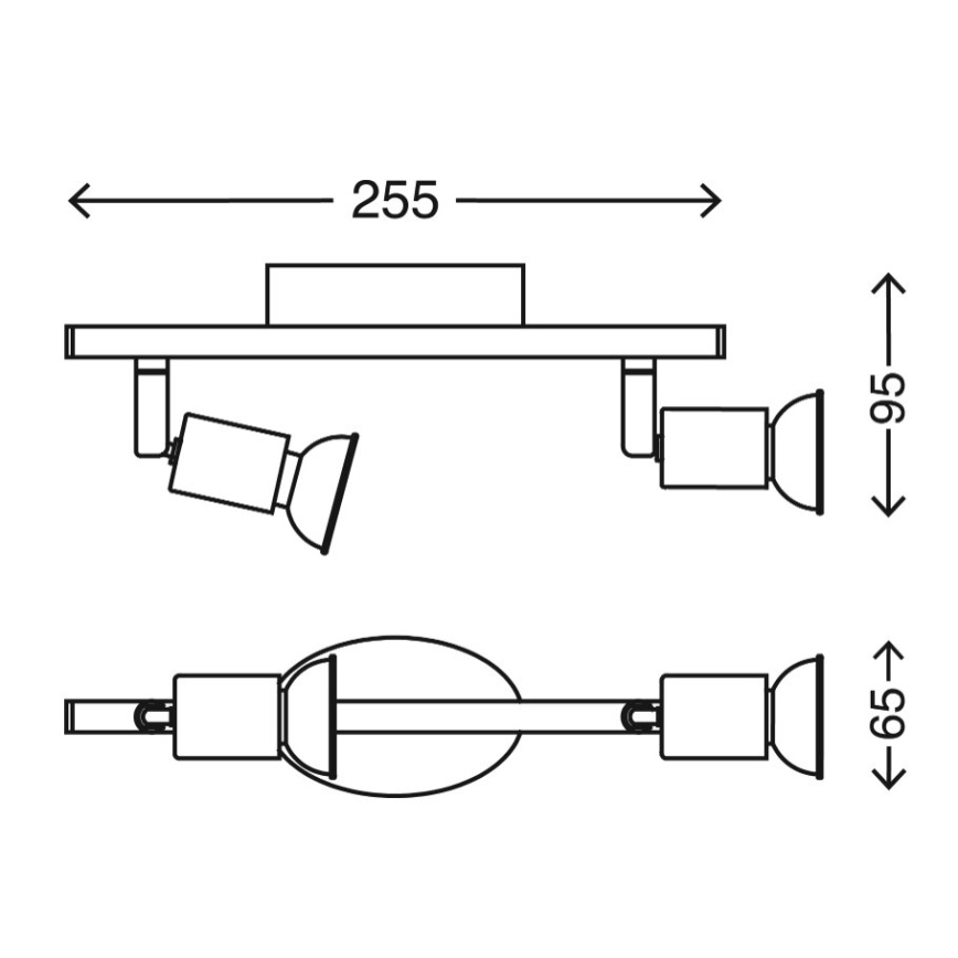 Briloner 2767-026 - LED Bodové svietidlo 2xGU10/6W/230V biela