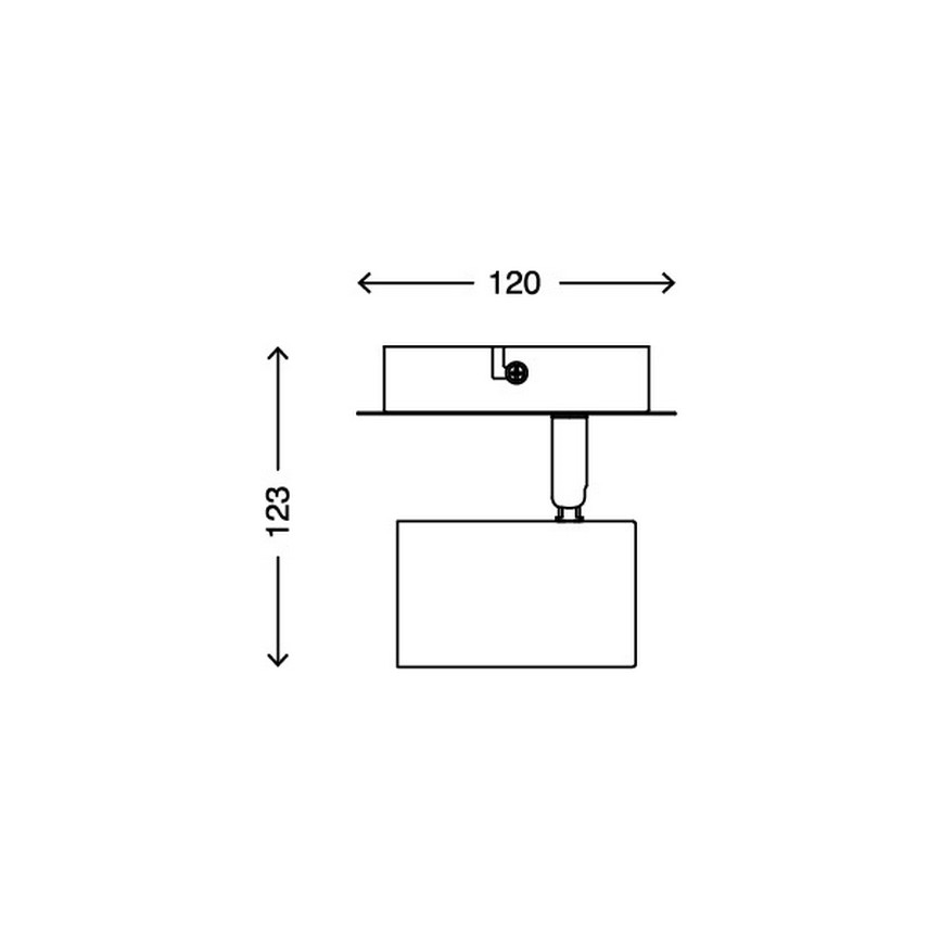 Briloner 2857-016 - Nástenné bodové svietidlo SPOT 1xGU10/40W/230V biela