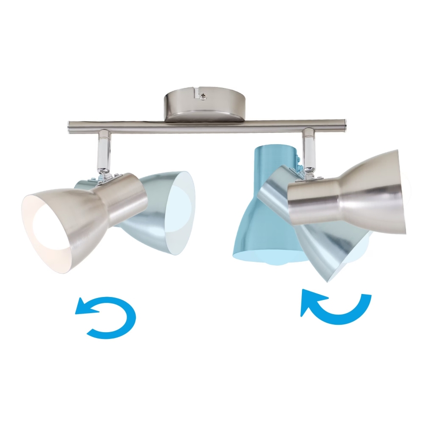 Briloner 2860-022 - Bodové svietidlo 2xE14/25W/230V