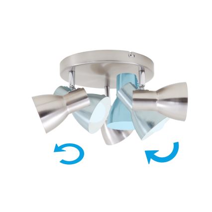 Briloner 2860-032 - Bodové svietidlo 3xE14/25W/230V
