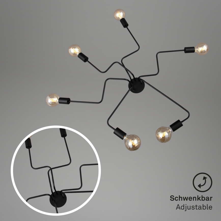 Briloner 2887-065 - Prisadený luster FARETTO 6xE27/60W/230V